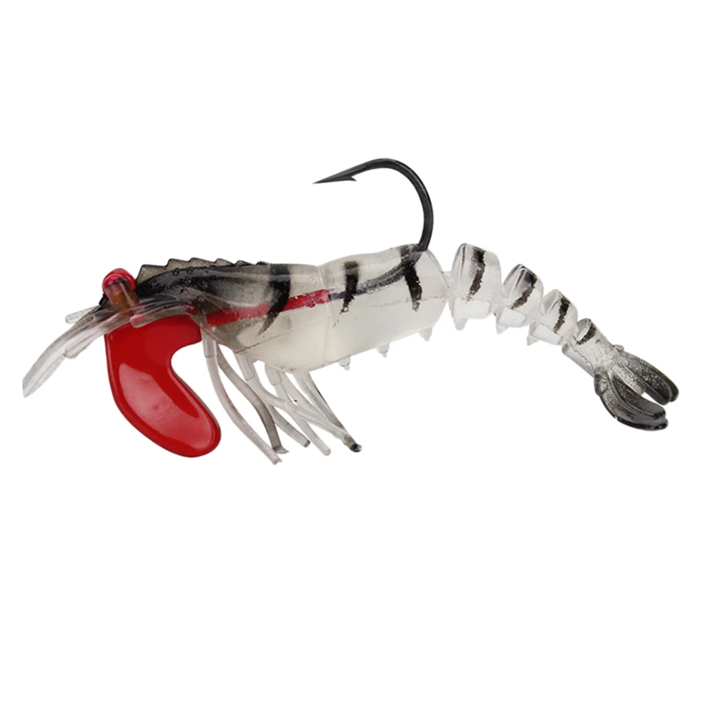 Multi Jointed Shrimp Lure Lifelike Luminous Soft Baits Saltwater Freshwater
