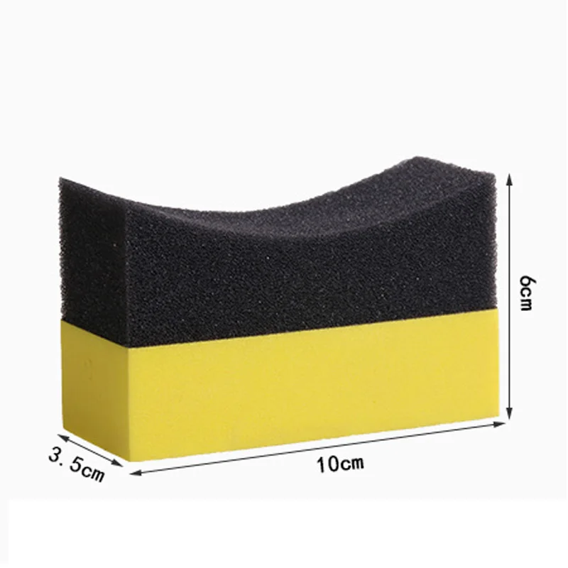 Multi-function U-shaped Tire Wax Polishing Sponge Edge Car Cleaning Use Supply