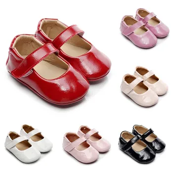 

Toddler Kids Baby Girls Boys Cute Solid Firstwalk Hook&Loop Casual Shoes Cute Anti-slip Prewalker baby Crib Shoes Footwear