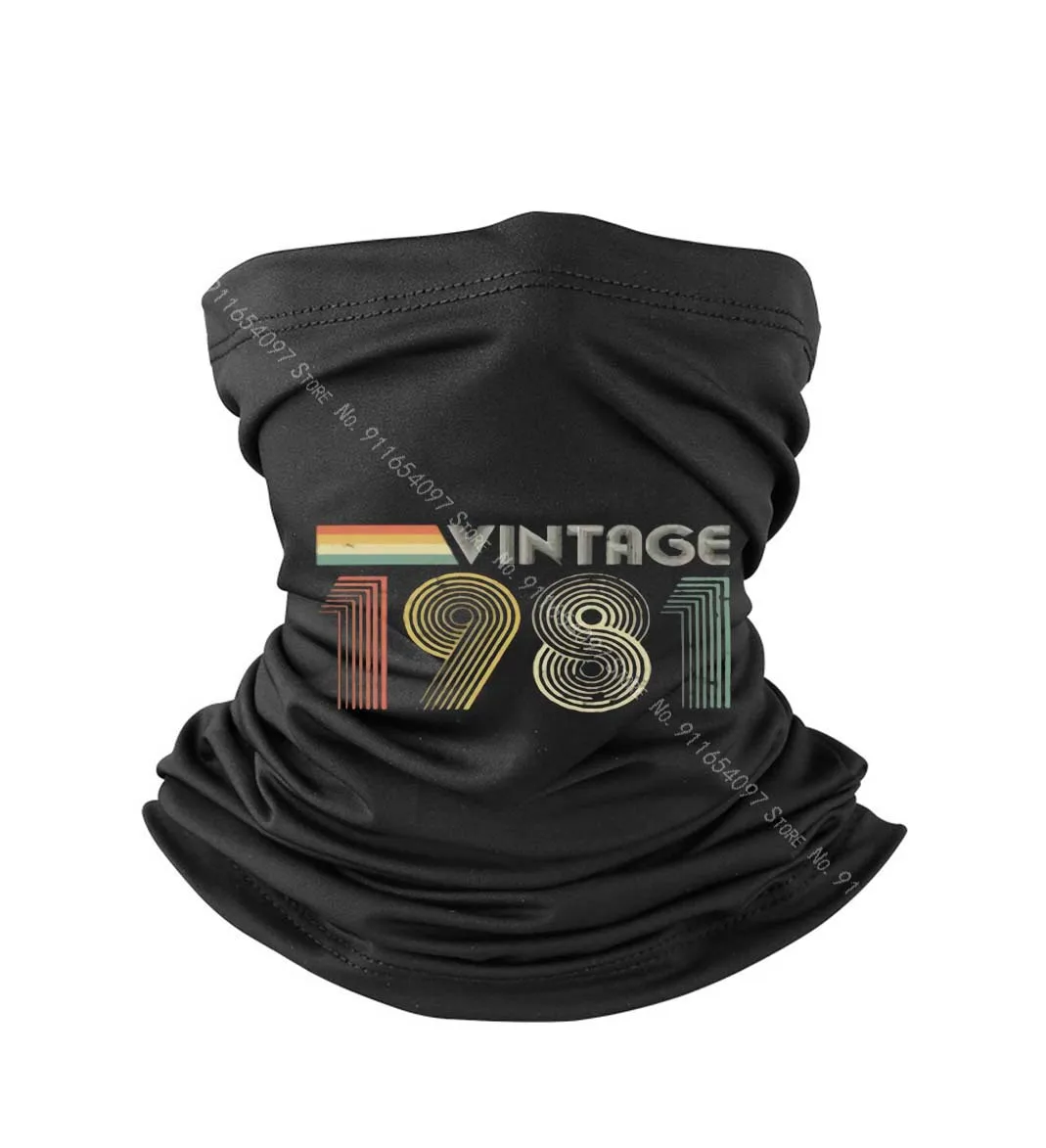 1981 40Th Birthday Giftt Scarf Bandana Reusable Square Woman For Fishing Hair Fashion | Аксессуары для одежды
