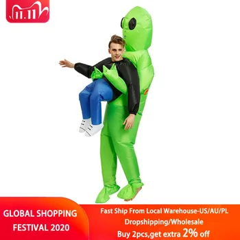 

1 set Alien ET inflatable suit TV show performance clothes Halloween alien ET inflatable suit Walking costume