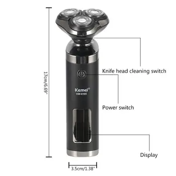 

Men Wet Dry Razor Smart USB Charging Shaver Beard Face Trimmer Body Wash Device