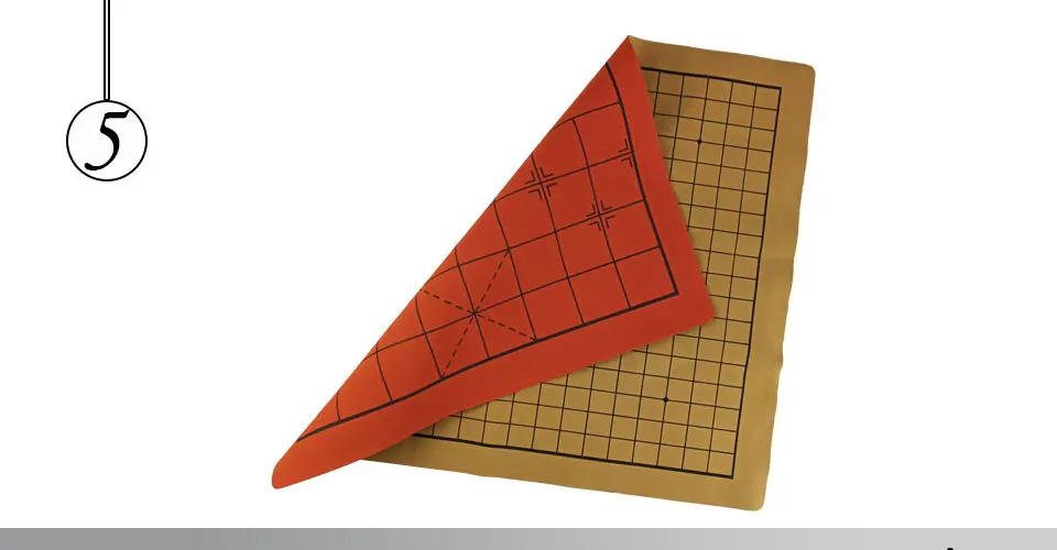Easytoday Chinese Chessboard Synthetic Leather ChessBoard Two in one Board Softness Chess Cloth International Standard Chess Accessories (5)