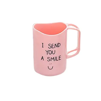 

plastic Mug With Toothbrush Holder creative Tooth-brushing Cup Bathroom Wash Gargle Household Invertable Mouth Cup