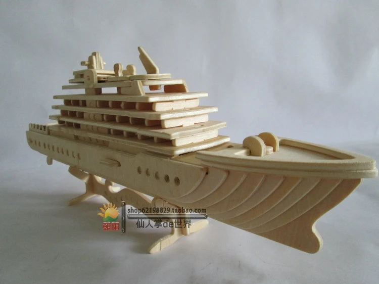 Деревянная модель сборки модель корабля Yatch дерево ручной работы DIY деревянная игрушка корабль яхта 3D модель собранная