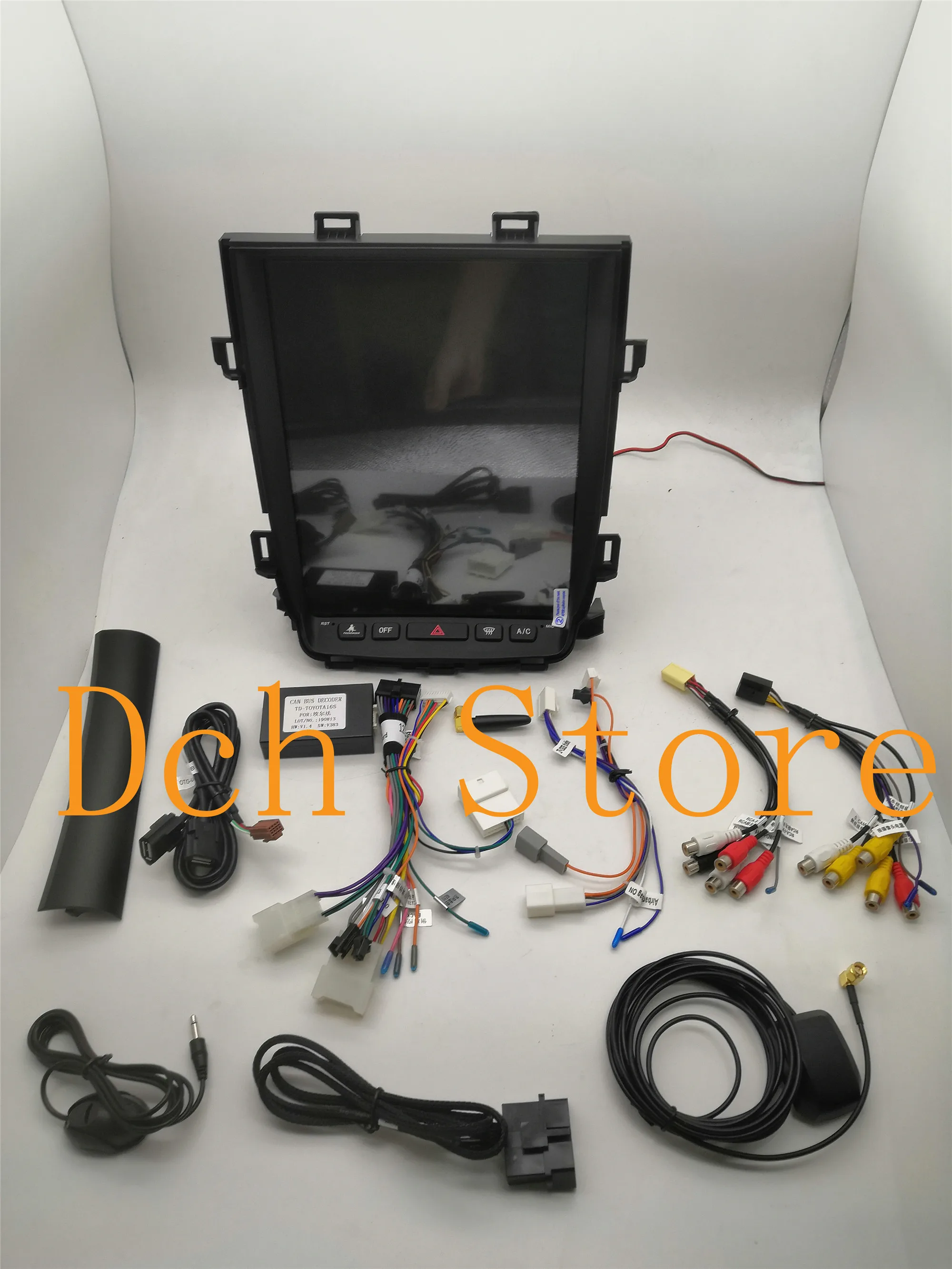 12 1 ''вертикальный автомобильный DVD плеер tesla style Android 9 0 GPS для Toyota Alphard Vellfire 20