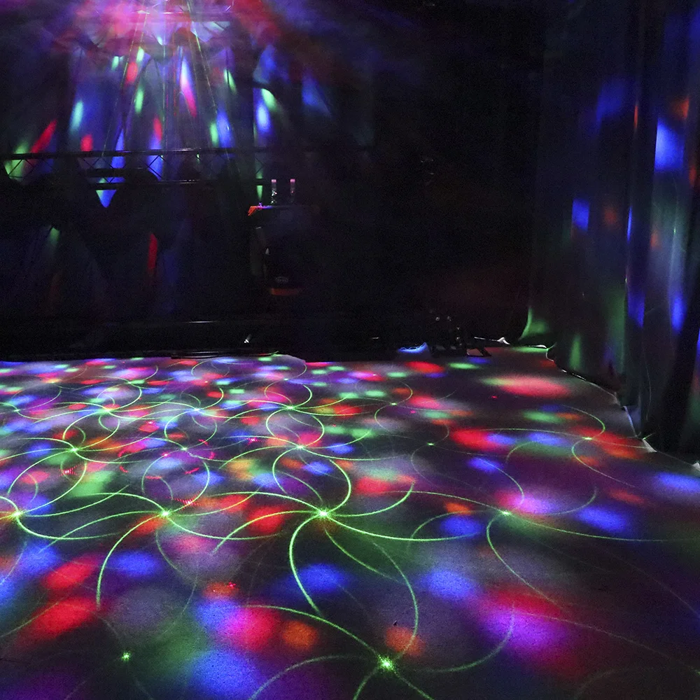 Звуковые Вечерние огни La-ser проектор RGBW для сцены свет музыкальный центр стробоскоп для свадебной вечеринки танец DJ диско волшебный шар