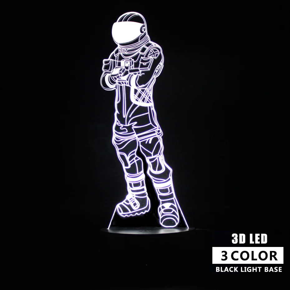 Remote Control Touch 3d Table Lamp Sleep Light Illusion Party Decoration Lamp Nightlight Battle Royale