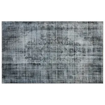 

Handmade Black Vintage Overdyed Turkish Area Rug 178x283 Cm-5'10''X9'3''