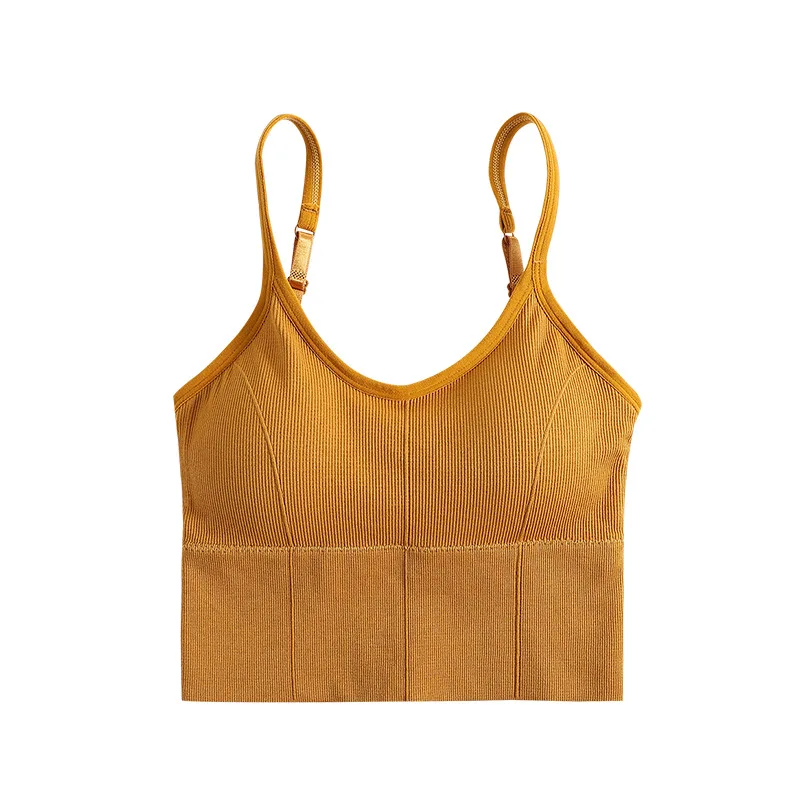 Women Lingerie Bra Women Tube Tops Wireless Bra Women Sling Solid Vest With Pad Girls Sexy Tube Top U Type Back Seamless