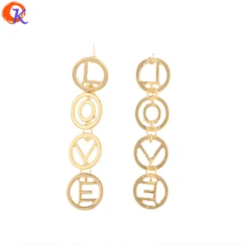 

Cordial Design 40Pcs 12*54MM Jewelry Accessories/Hand Made/Earrings Stud/Silver Pin/Letter Shape/Earring Findings/DIY Making