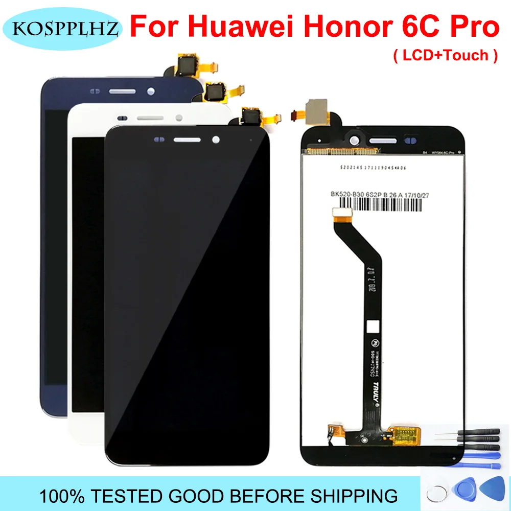 ЖК дисплей и дигитайзер сенсорного экрана для Huawei Honor 6C Pro Сменный стеклянный