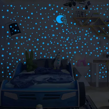 

Hot Present Christmas Holiday Window Glass Fluorescent Stickers Decoration Removable Kids Room Wall Decals New Year Stickers