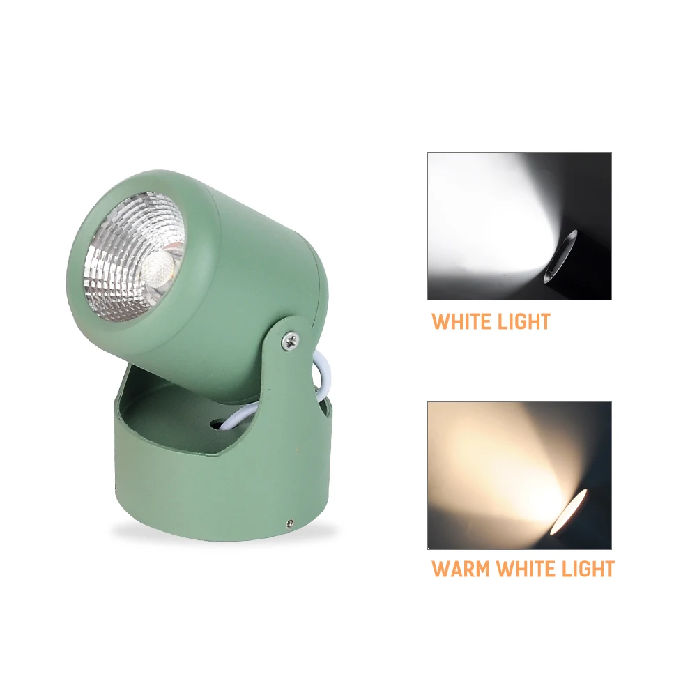 

Nordic LED Spot Light Ceiling Lamp Macaron Surface Mounted 5W AC85-220V COB Spotlight Ceiling Downlights for Living room Decor