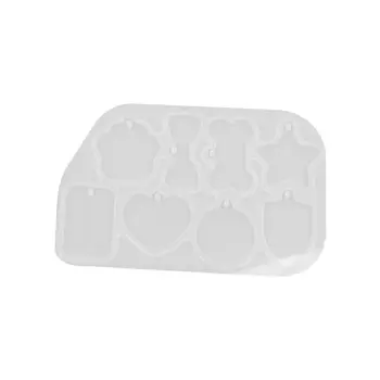 

Pendant Mould with Hole DIY Handmade Crystal Epoxy Silicone Droplet Glue Ellipse Bracelet Pendants Making Molds Dried Flower