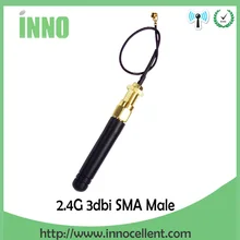 Антенна 2,4 GHz wifi SMA мужской разъем 2~ 3dbi wifi антенна 2,4G антенна Zigbee antenas+ PCI U. FL IPX для RP-SMA косички