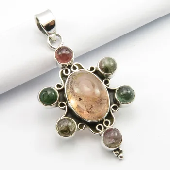 

Multicolor Tourmaline Turtle Pendant 1.7" 6.4 Grams