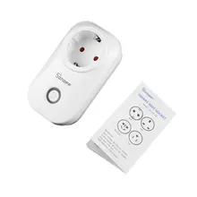 Sonoff S20 ue/US/royaume-uni sans fil WiFi minuterie prise 10A 2200w prise d'alimentation à distance IOS Android téléphone télécommande maison intelligente(China)