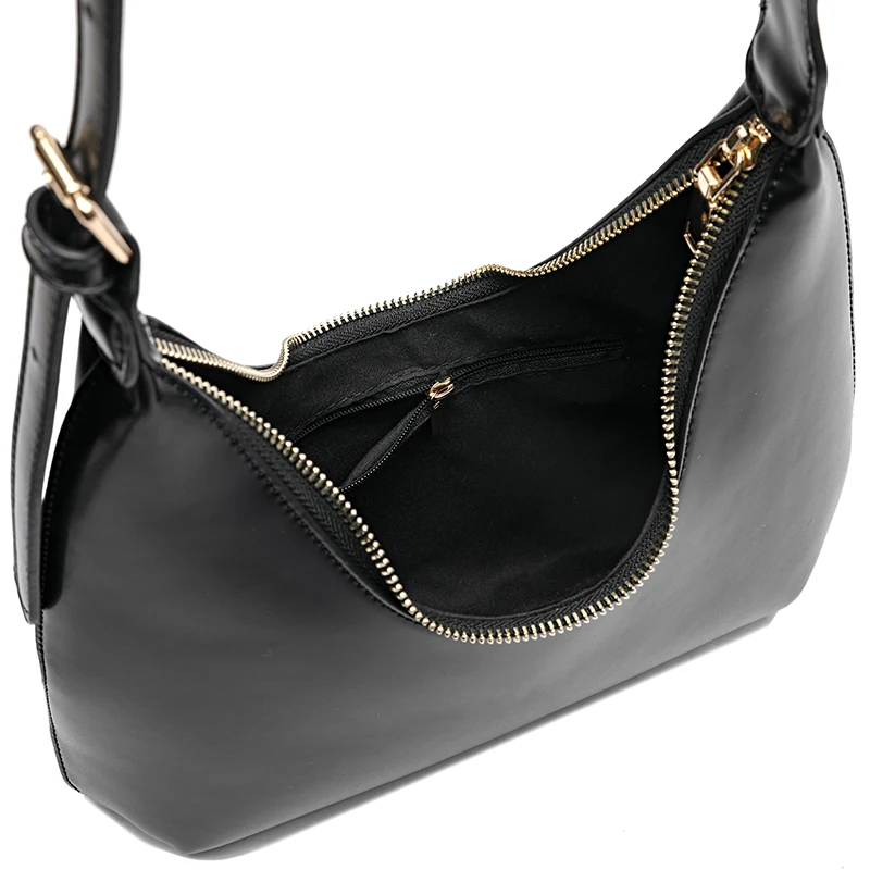 Kopen 2019 Winter Nieuwe Vrouwen Baguette Bag Merk Designer Kleine Handtas Vintage Crescent Lady Schoudertas Luxe Vrouwelijke Nieuwe Maan Oksel