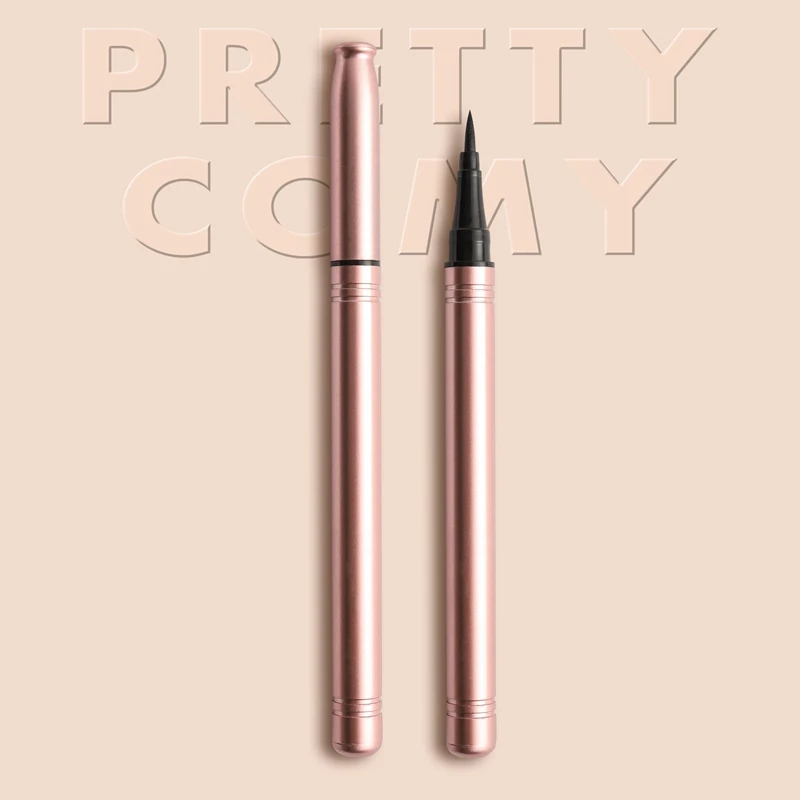 

Pretty Comy Natural Pure Black Eyeliner Waterproof Smudge-proof Long-lasting Coloring Liquid Eyeliner Cosmetic