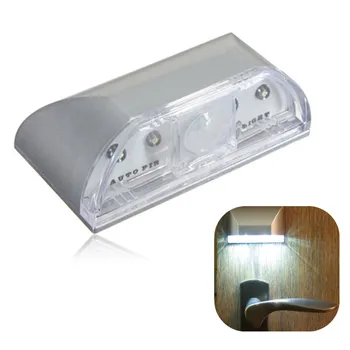 

Smart Door Lock Light Infrared PIR Wireless Motion Sensor Night light Home Keyhole lamp for Room Hallway Pathway Toilet Light