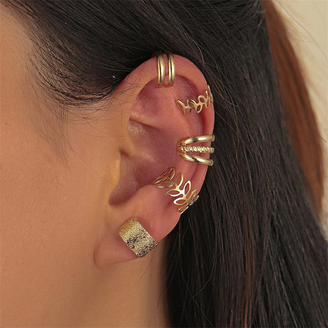 Cartilage Conch Without Piercing Cuff Earring Earcuff Wrap Rock Earring Cuff No Piercing Women Crystal Clip Ear Adjustable