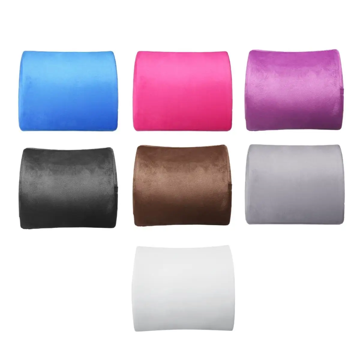 Soft Memory Foam Seat Pillows Breathable Lumbar Support Back Massager Waist Cushion For Chairs Home Office Relieve Pain Warm