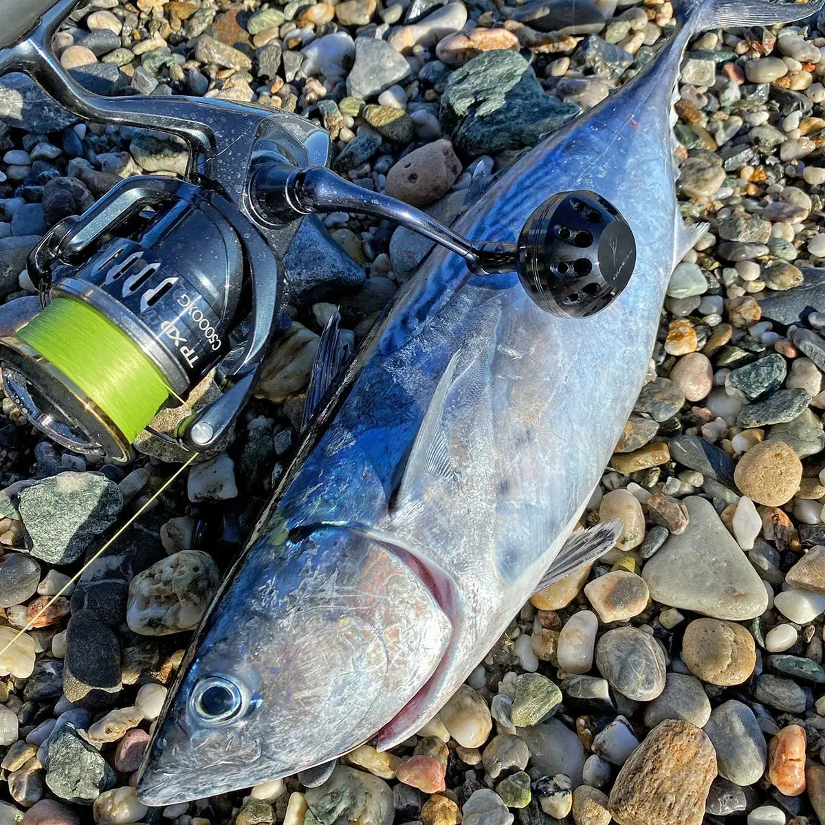 GOMEXUS Manopola Pomello Antiscivolo In TPE Per Mulinelli Da Pesca, 20 Mm, Ricambio Ergonomico Per Spinning E Baitcasting Shimano E Daiwa, Per Pesca Alla Spigola - 5