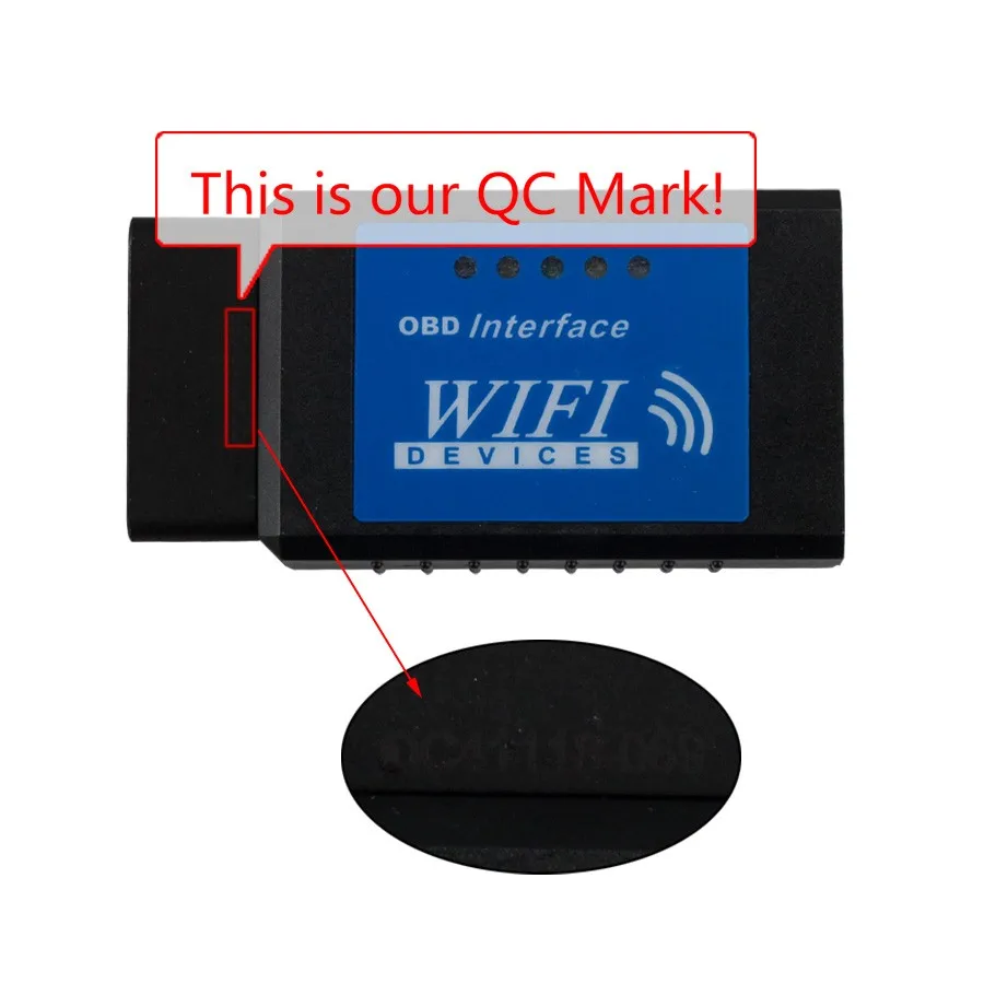 ELM327 OBD2 Диагностика WIFI elm 327 Беспроводной сканер для Apple/iPhone/Touch