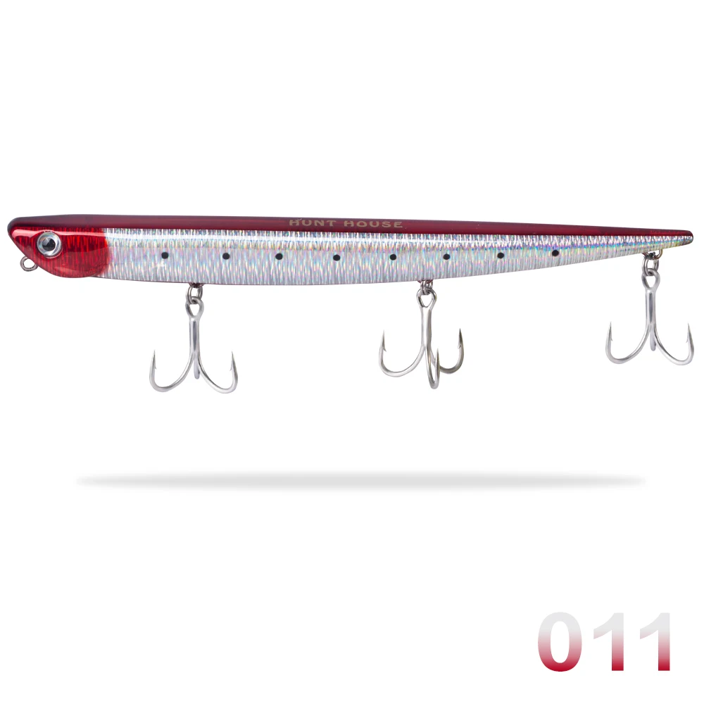 Hunthouse Тонущий Карандаш Рыболовные Приманки жесткая приманка bay ruf manic stickbait приманка длинного литья 99 мм 18,5 г 155 мм 31,5 г морской бас - Color: 011