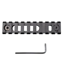 Алюминиевый черный 9 слотов Picatinny/Weaver рельсовые секции для M-Lok рукавицы раздел Picatinny рельсы для MLOK Handguard крепление