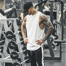 Европейский и американский мужской жилет для фитнеса, спортивные эластичные майки из чистого хлопка, свободный крой, впитывающий пот жилет для тренировок