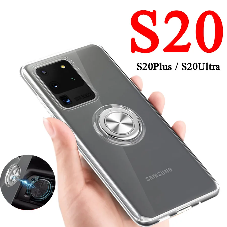 Защитный чехол для Samsung Galaxy S20 S20plus S20ultra защитный с кольцом пальцев S 20 Plus Ultra