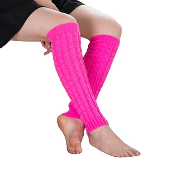 

Women Winter Warm Leg Warmers Knitted Crochet Long Socks High Knee Socks