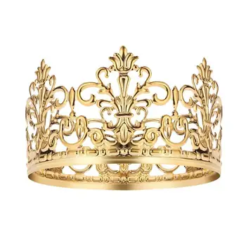 

Crown Cake Topper Tiara Gold Color Decoration Cake Decorative Elegant Wedding Cake Princess Birthday Decoration Party Supplies