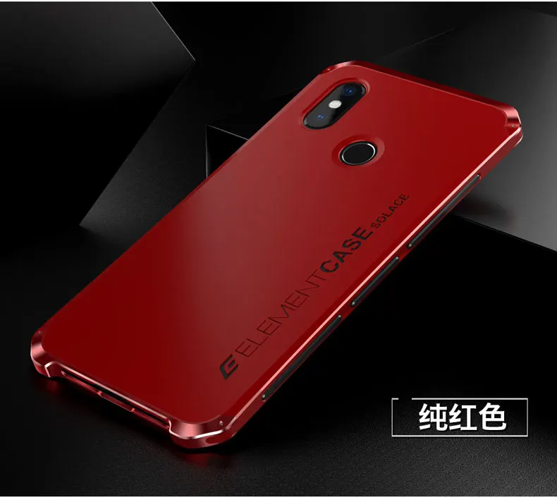 Глобальный противоударный защитный чехол для Xiaomi Redmi Note8 Pro чехол Роскошный металлический каркас жесткий \ Матовый ТПУ чехол для Redmi Note 7 6 Pro mi9 Coque - Цвет: red