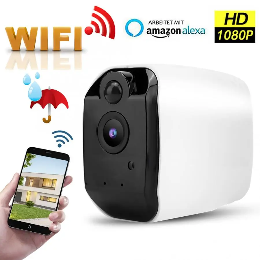 Wifi 1080P камера высокой четкости 166 градусов широкоугольный CCTV поддержка для камеры Alexa для Alexa