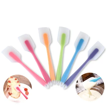 

IQIAN 1Pc Pastry Tools Silicone Spatula Baking Scraper Cream Butter Handled Cake Spatula Cooking Cake Brushes Kitchen Utensil