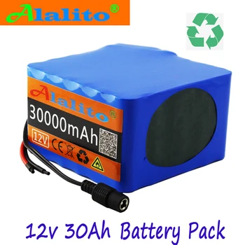 

12V 30Ah 3S12P 12.6V 30000mAh High-power Lithium Battery Pack for Inverter Xenon Lamp Solar Street Light Sightseeing Car