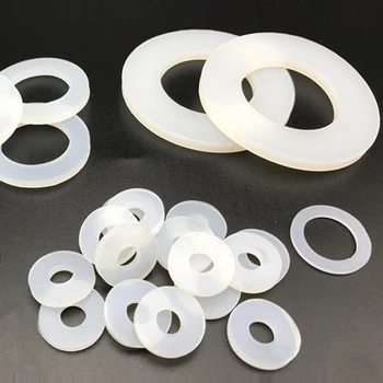 

1/5/10/20 Pieces Silicone Washer Gaskets Rubber Seal O-rings Water Heater Seals Corrugated Pipe Flat Gasket 6x12x2mm 8x16x2mm