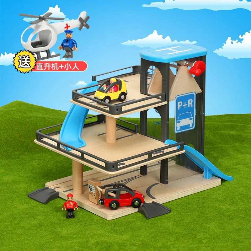 

3D Car Parking lot 3 layer building Puzzle Assemble Car Toy DIY Slot Model toys for kids