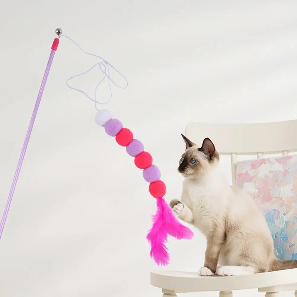 

Pet Wand Toy Scratch-resistant Cat Teaser Toy Wand Toy Cat Teaser Toy