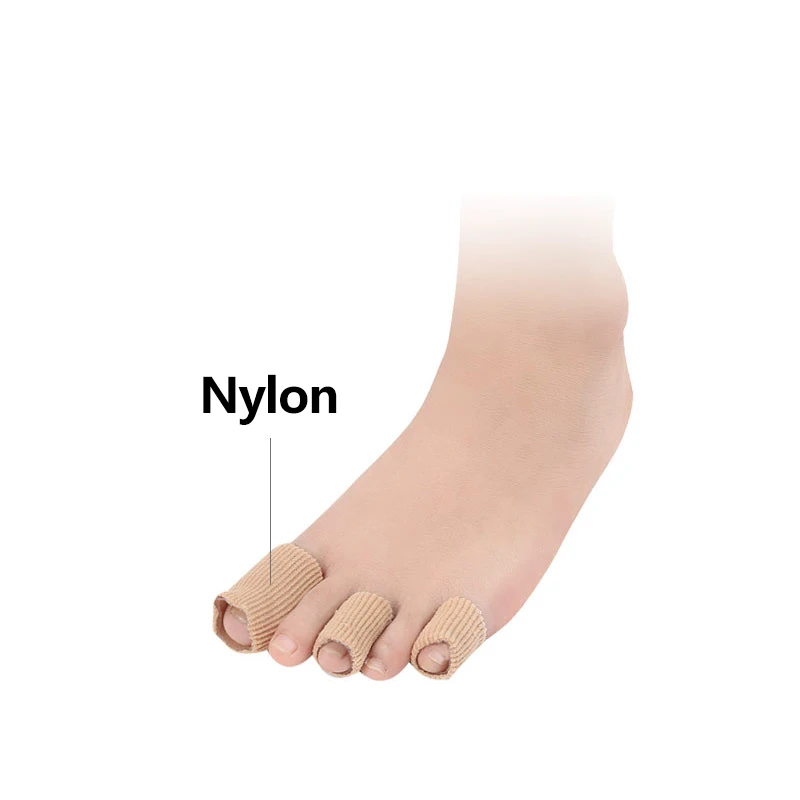 1 Pc New Toe Cover Fiber Gel Toe Set Toe Finger Protector Wear-Resistant Female High Heel Slow Pain Squeeze Foot Protector Toe