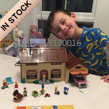 

16005 83005 In Stock Creator Cartoon Movie The Simpsons House 71006 Street View 2575Pcs Model Building Blocks Bricks Toys