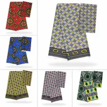 Анкара ткань Африканская шифоновая ткань восковая печать, дизайн африканская фабрика лидер продаж африканская шелковая атласная восковая ткань для платья YB03