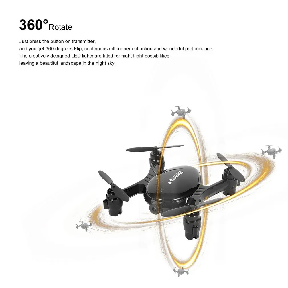2.4GHz Real-time 720P Video FPV RC Quadcopter with 0.3MP Built-in Camera Headless Mode Mini Drone with Altitude Hold