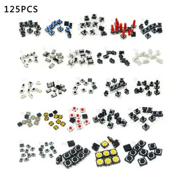 

25 Kinds Of Car Switches Assorted Micro Push Button Touch Switch Mini Smd Dip Leaf Switch Momentary Assortment Kit