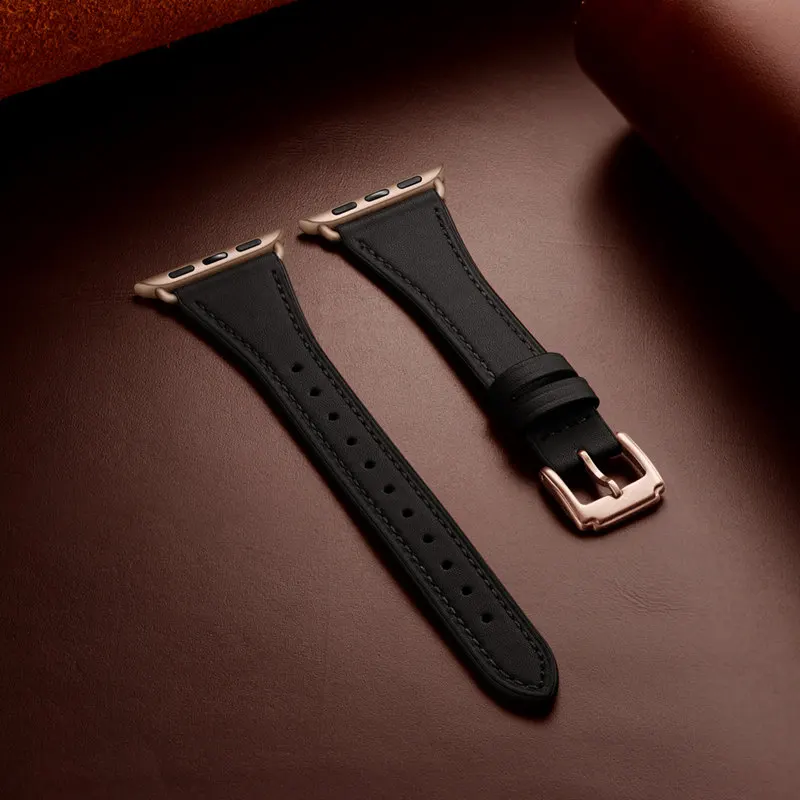 ASHEI ремешок из натуральной кожи для часов Apple Watch Series 5/4 44 мм 40 мм Ремешки для наручных часов iWatch Apple Watch 42 мм 38 мм серия 3/2/1