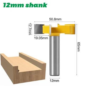 

Collet Router Bit Surfacing Flattening T-Blade 4 Edge For Wood Industry