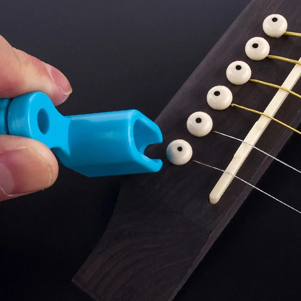 

Acoustic Guitar Ukulele String Winder Speed Peg Puller Bridge Pin Remover Handy Tool Loosening And Tightening Strings Bass Parts